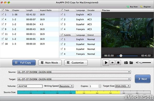 AnyMP4 DVD Copy for Mac