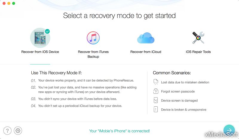 iMobie PhoneRescue iOS for Mac