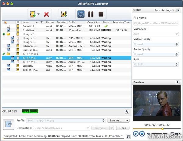Xilisoft MP4 Video Converter for Mac