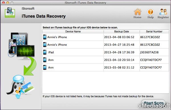 iStonsoft iTunes Data Recovery for Mac