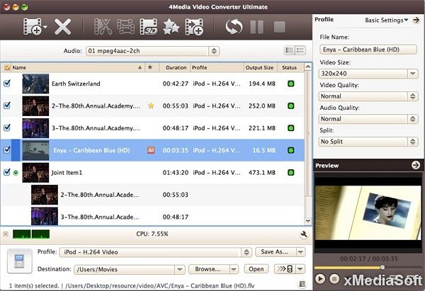4Media Video Converter Ultimate for Mac