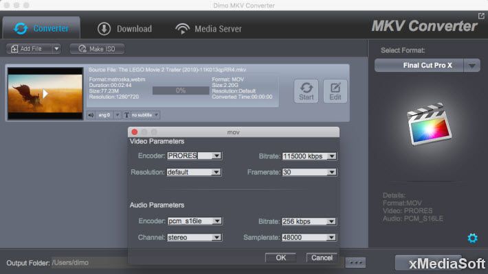 Dimo MKV Video Converter for Mac