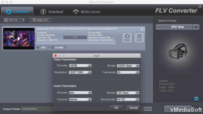 Dimo FLV Video Converter for Mac