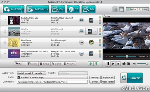 4Videosoft Video Converter Ultimate for Mac