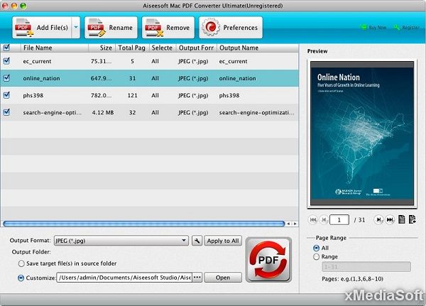Aiseesoft PDF Converter Ultimate for Mac