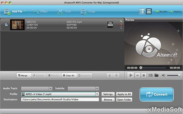 Aiseesoft M4V Converter for Mac