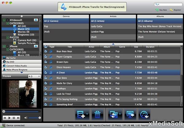 4Videosoft iPhone Transfer Platinum for Mac