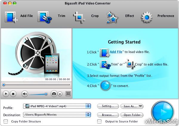 Bigasoft iPad Video Converter for Mac