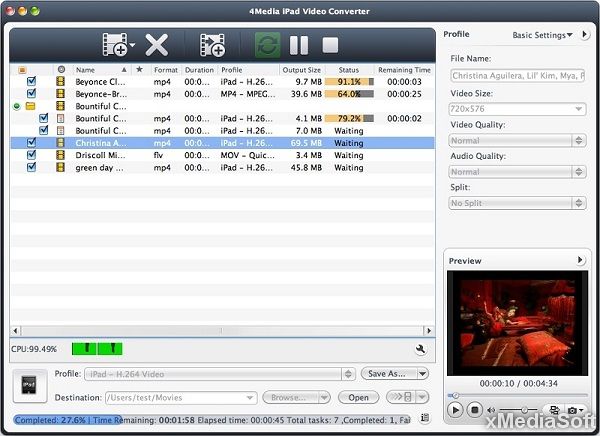 4Media iPad Video Converter for Mac