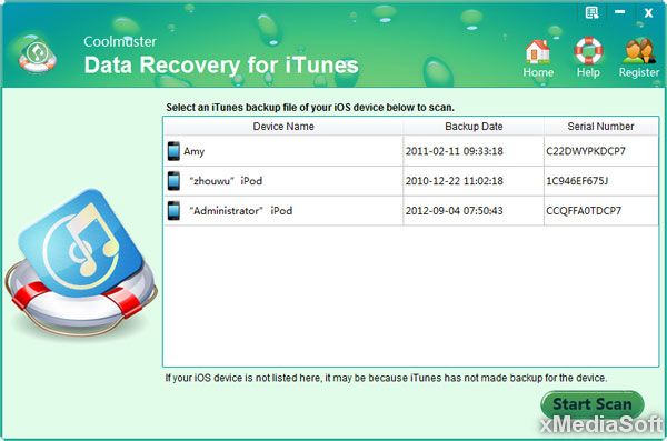 Coolmuster iTunes Data Recovery