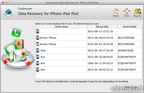 Coolmuster iOS Data Recovery for Mac