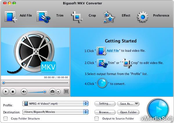 Bigasoft MKV Converter for Mac