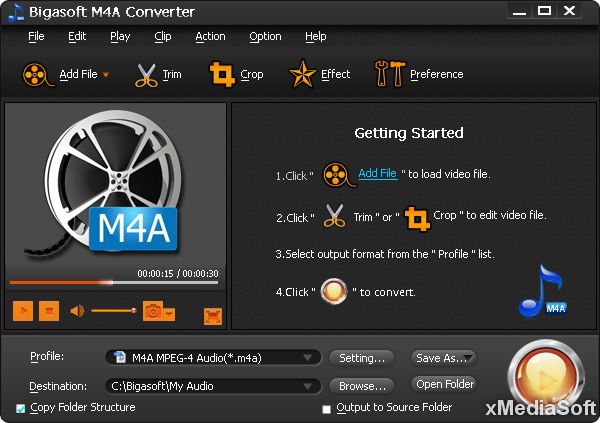 Bigasoft M4A Converter